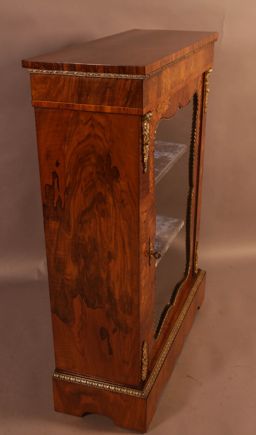 A Victorian Pier Cabinet in Burr Walnut View II