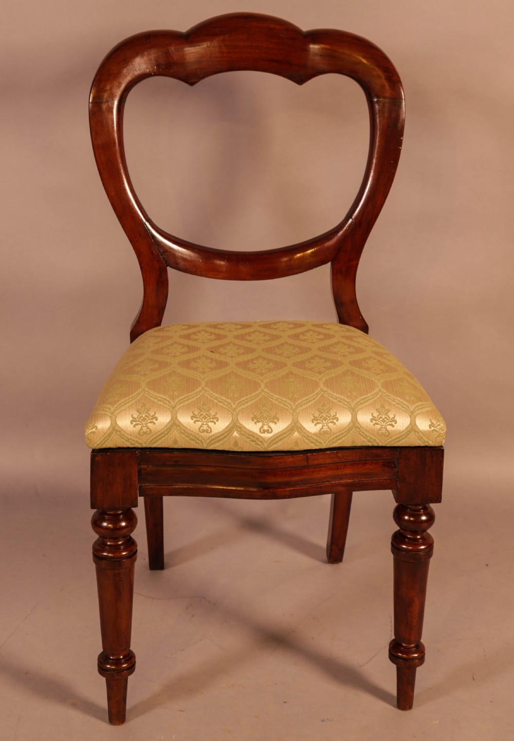 A Set of 12 Victorian Mahogany Balloon Back Dining Chairs View VI