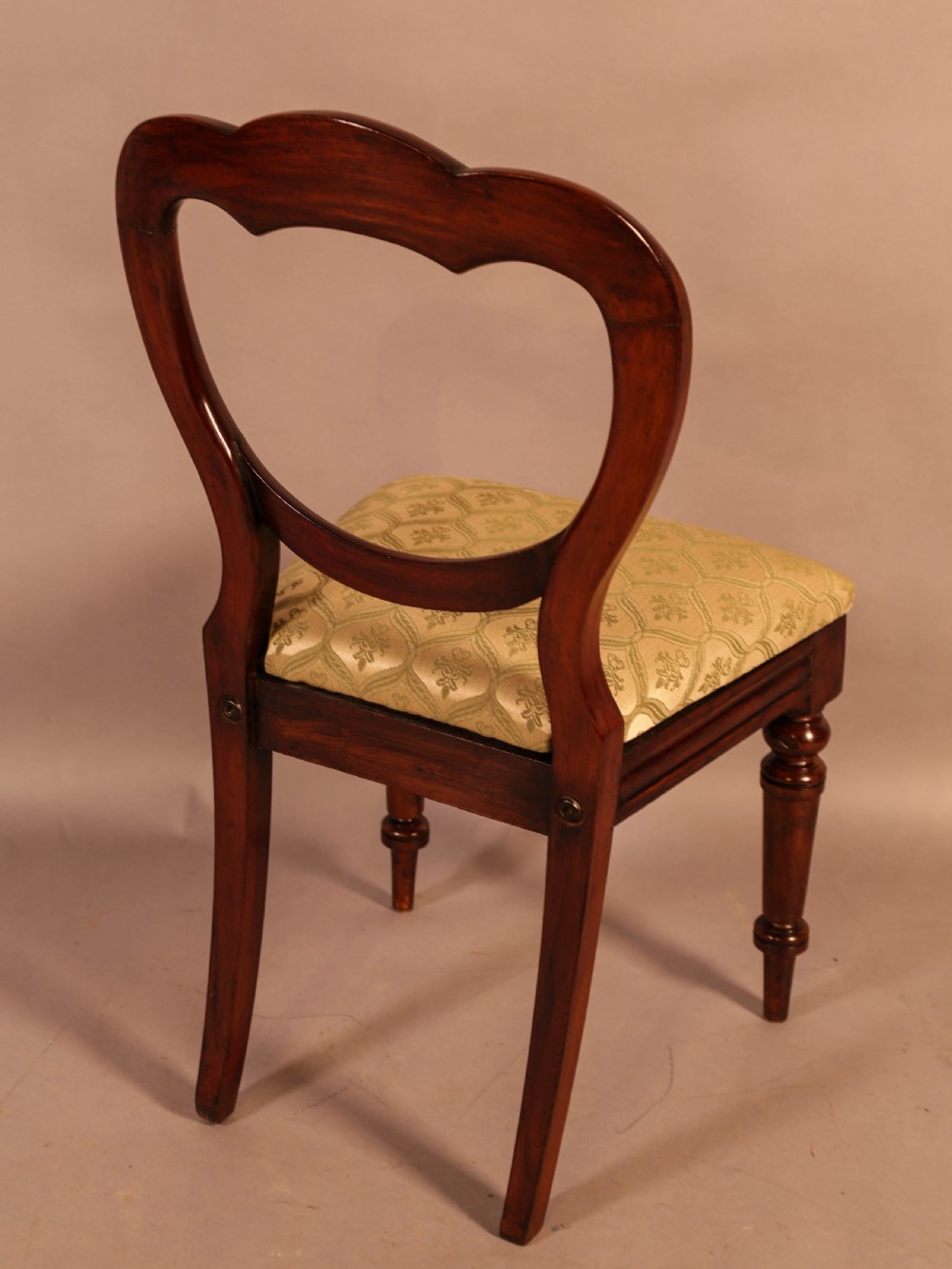A Set of 12 Victorian Mahogany Balloon Back Dining Chairs View VIII