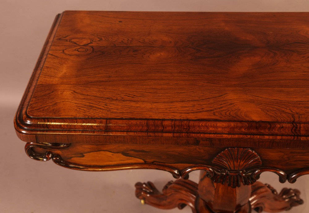 A Superb William IV Games Table in Rosewood View III