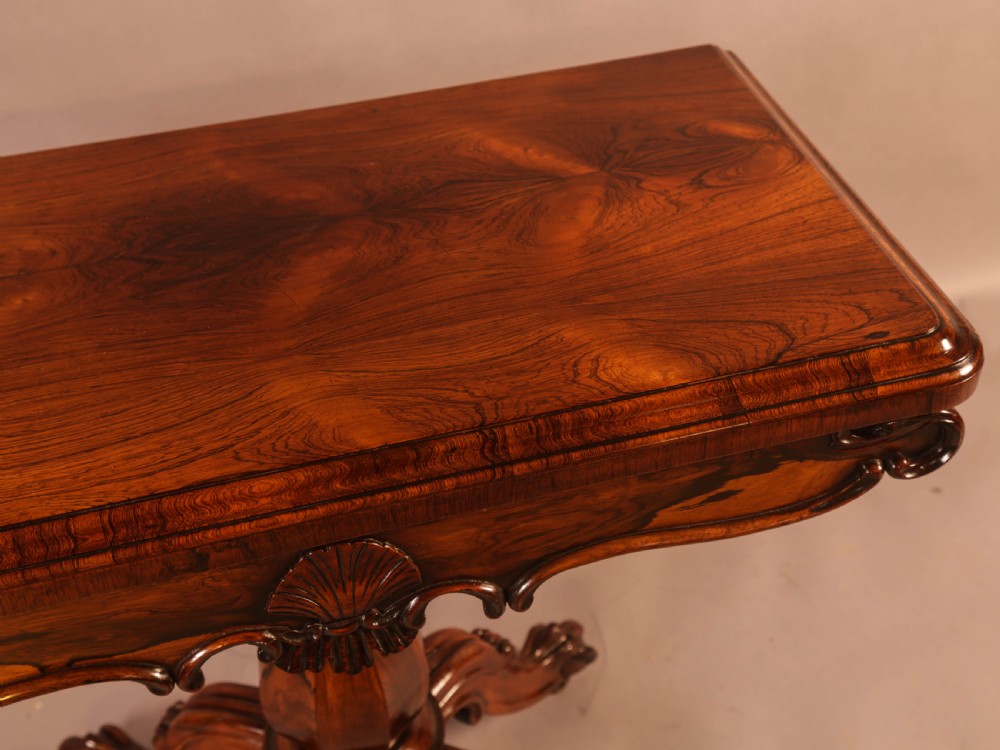 A Superb William IV Games Table in Rosewood View IV