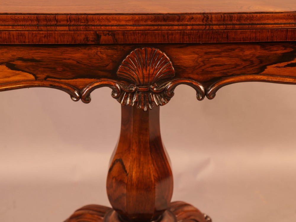 A Superb William IV Games Table in Rosewood View VI