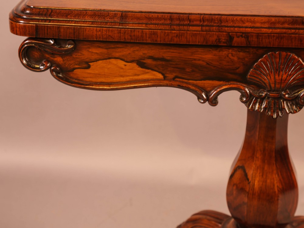 A Superb William IV Games Table in Rosewood View VII