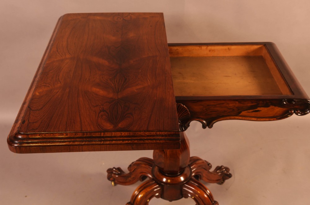 A Superb William IV Games Table in Rosewood View VIII