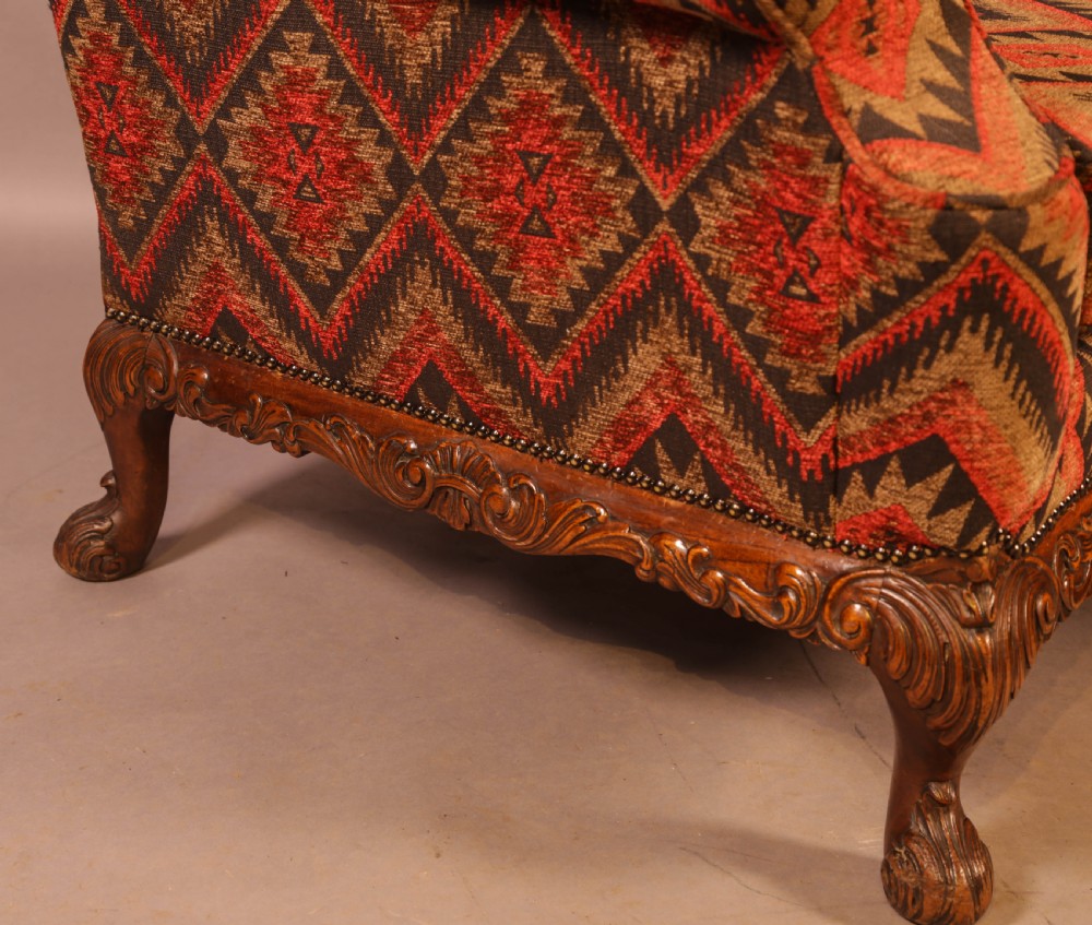 A Very Good Pair of  Wing Armchairs in the style of George II View VI