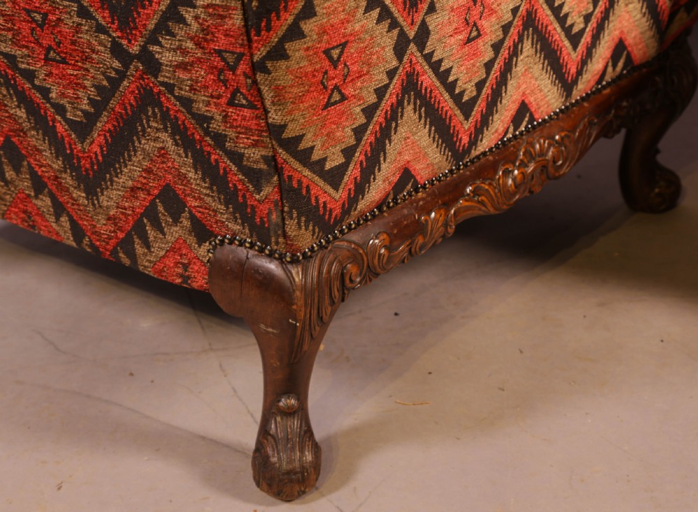 A Very Good Pair of  Wing Armchairs in the style of George II View VII