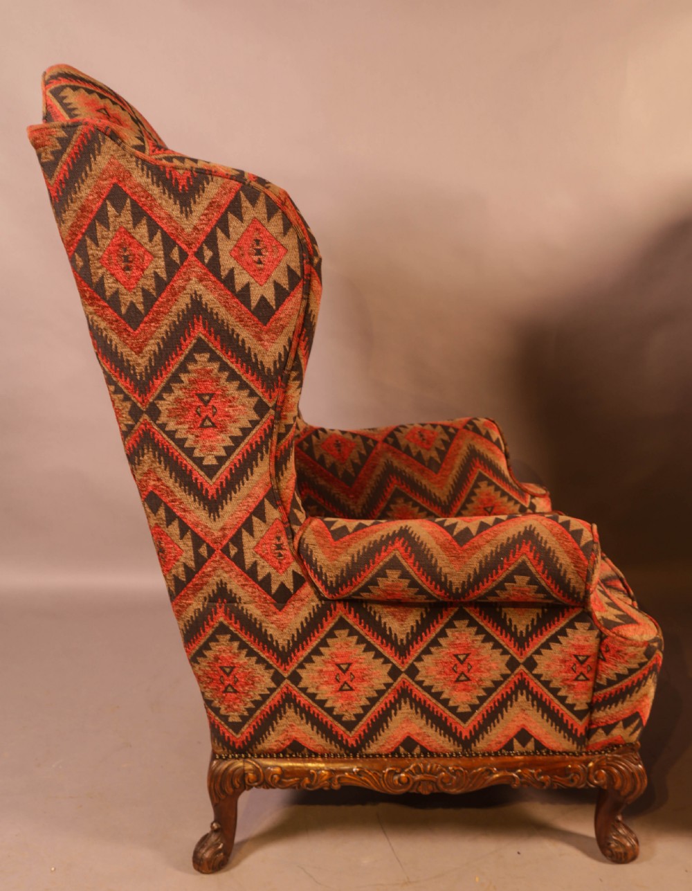 A Very Good Pair of  Wing Armchairs in the style of George II View XIII