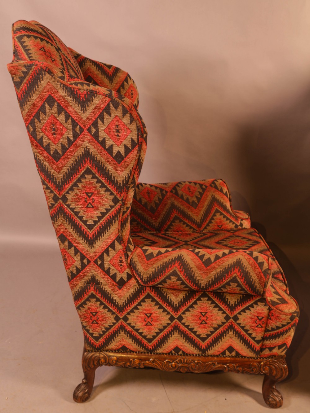 A Very Good Pair of  Wing Armchairs in the style of George II View XIV