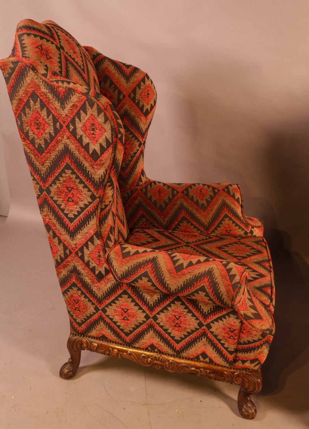 A Very Good Pair of  Wing Armchairs in the style of George II View XV