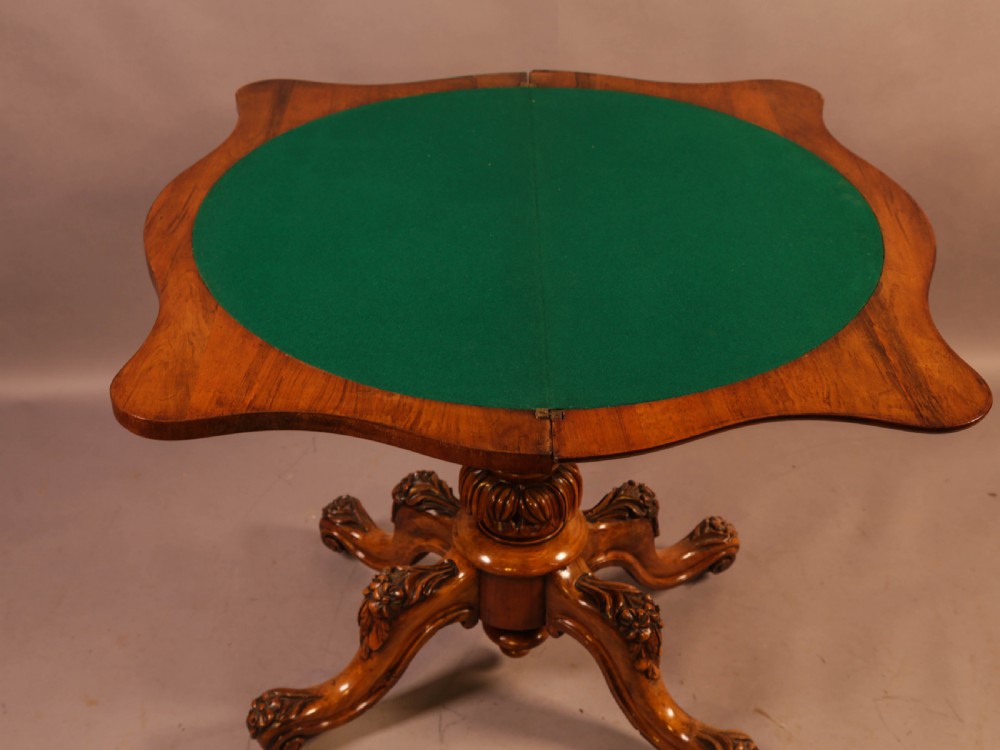A Victorian Burr Walnut Games Table View IV