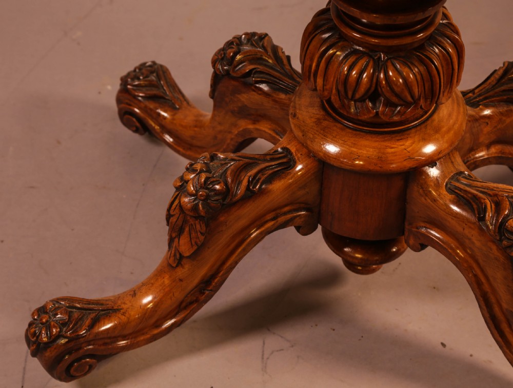A Victorian Burr Walnut Games Table View VI