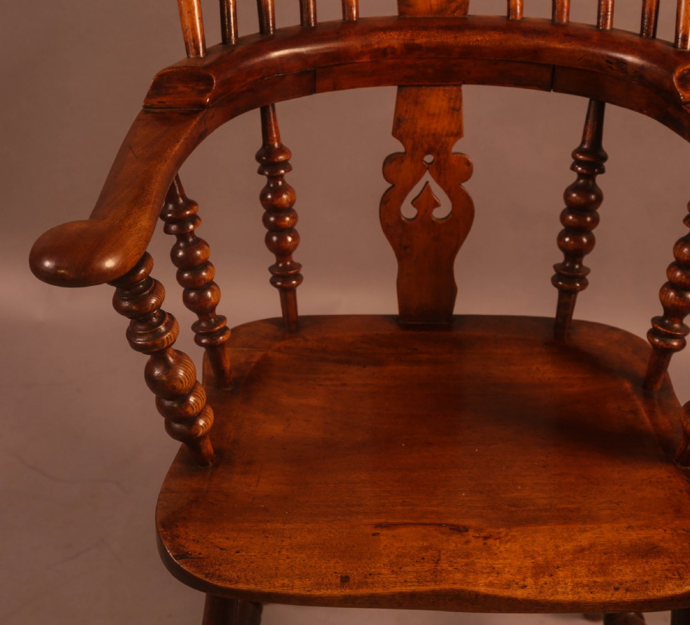A Good Victorian Broad Arm Windsor Chair View V