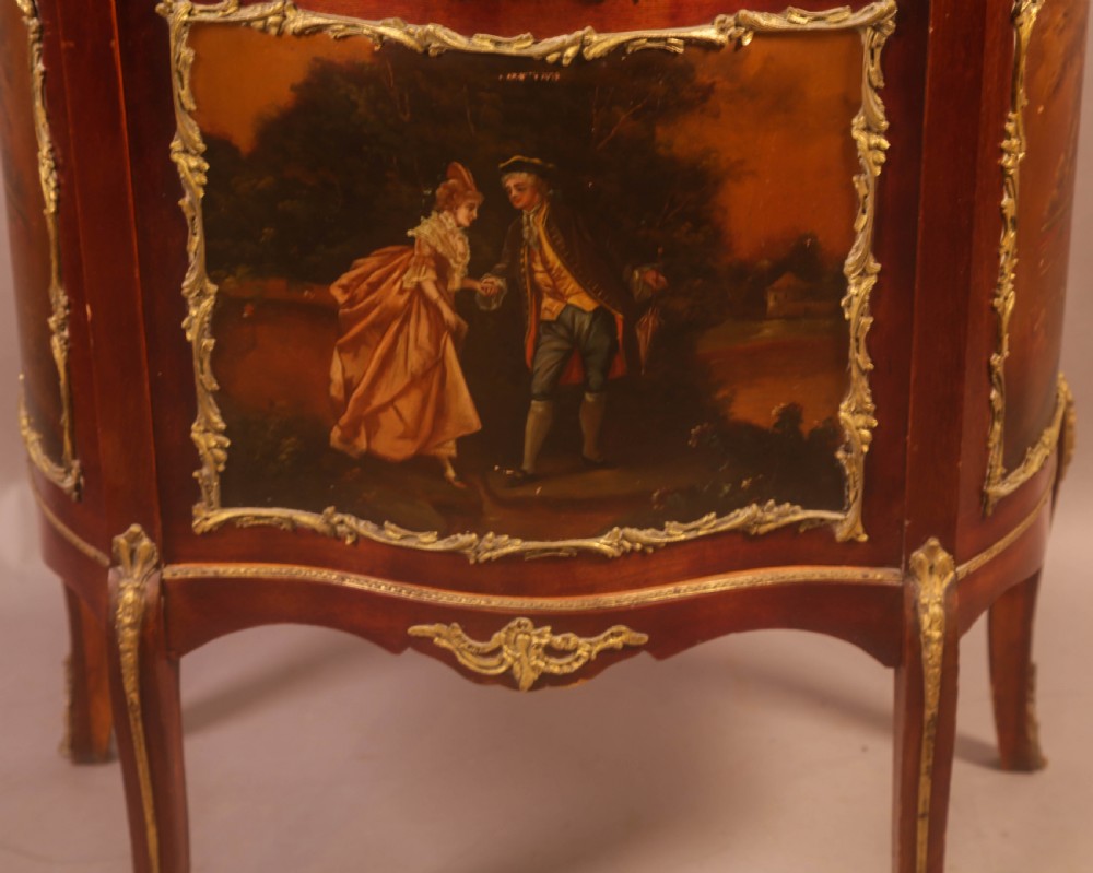 A Good Quality French Serpentine Front Display Cabinet View VI
