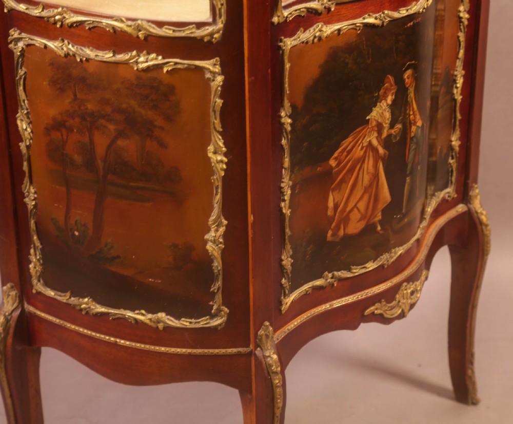 A Good Quality French Serpentine Front Display Cabinet View VII