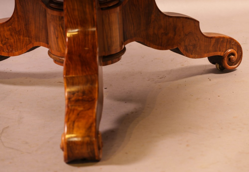 A Stunning Quality Victorian Burr Walnut Centre Table Exhibition quality View XII
