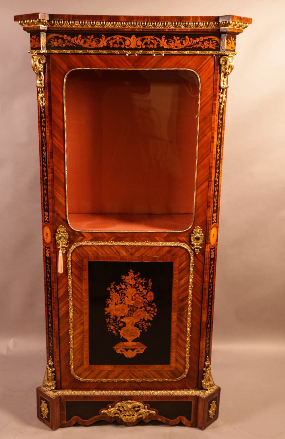 A Superb French Display Cabinet Kingwood And Ebony