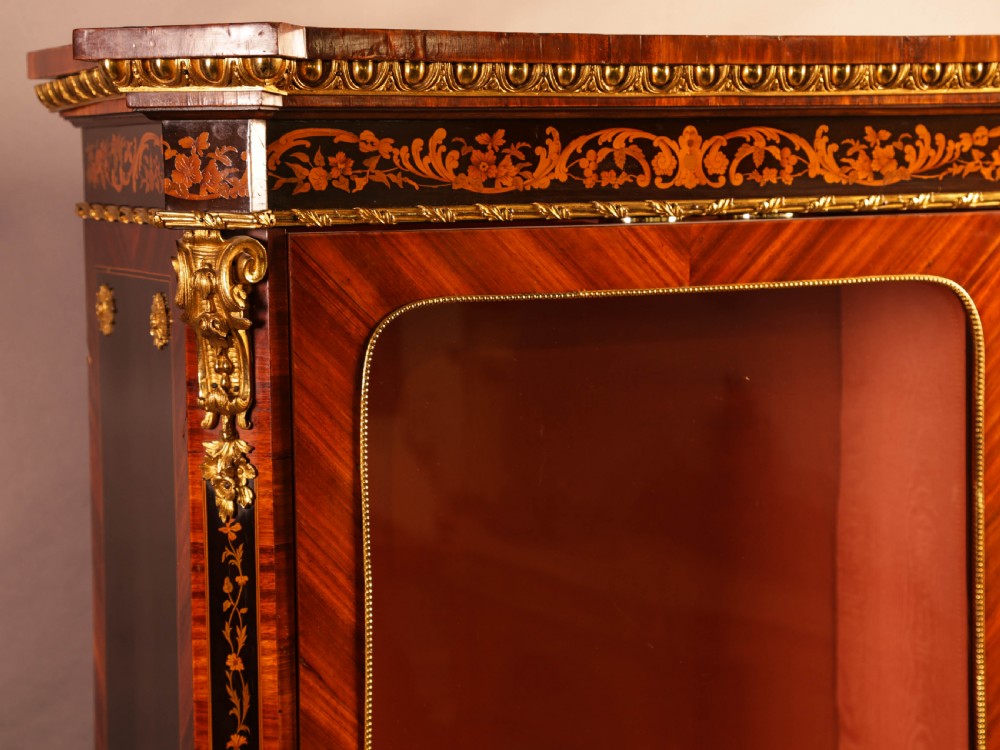 A Superb French Display Cabinet Kingwood And Ebony View IX