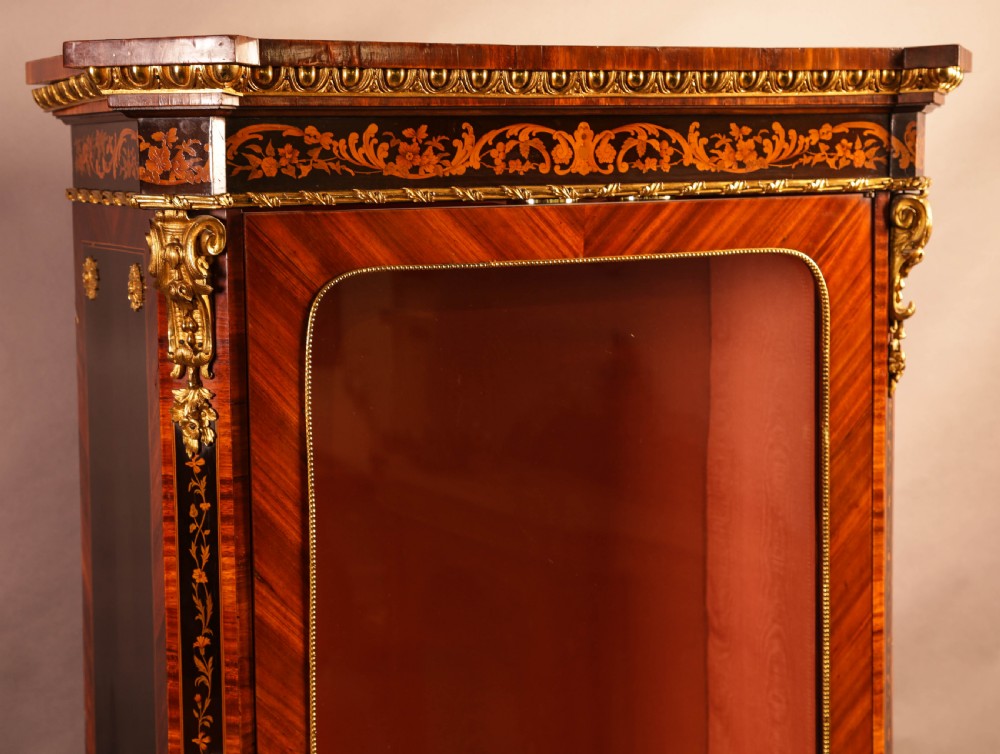 A Superb French Display Cabinet Kingwood And Ebony View X