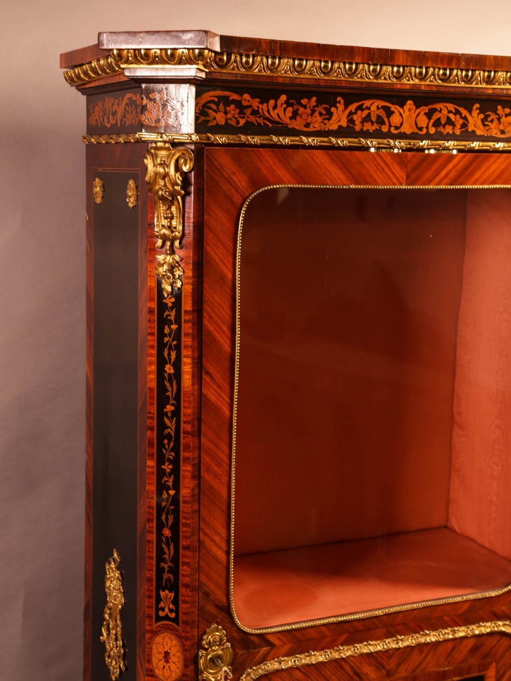 A Superb French Display Cabinet Kingwood And Ebony View XI