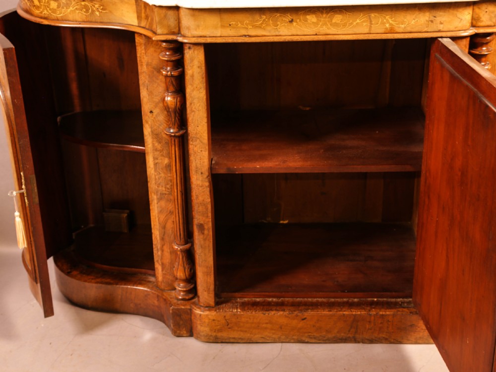 A Good Quality Victorian Burr Walnut Chiffonier View III