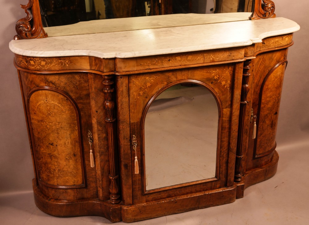 A Good Quality Victorian Burr Walnut Chiffonier View VI