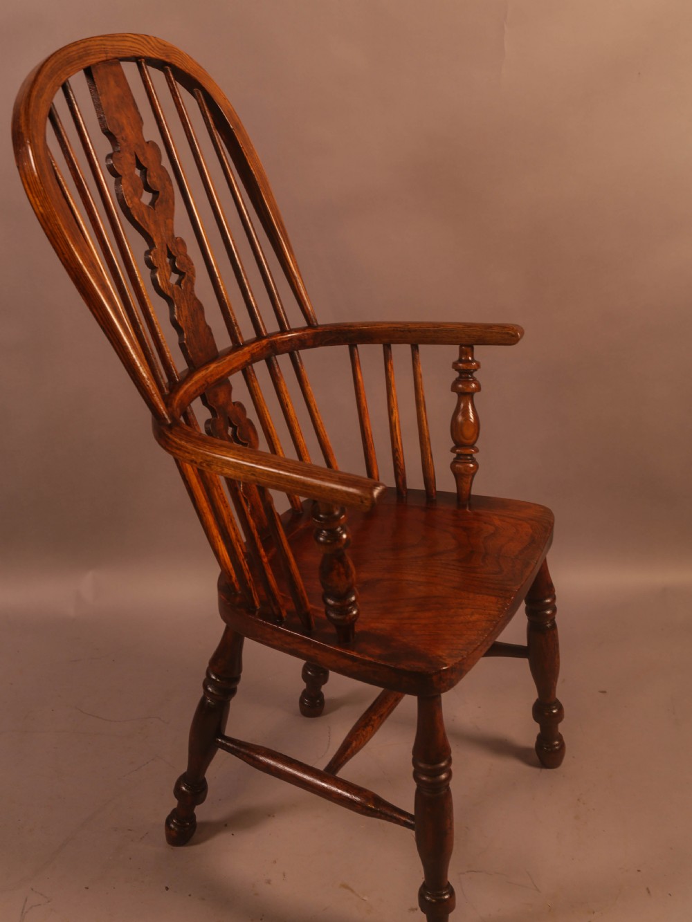 An Ash and Elm High Windsor Chair Allsop Worksop Maker  View II
