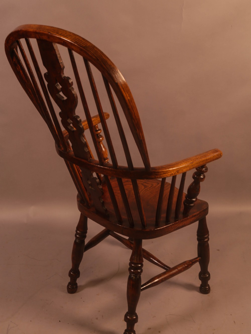 An Ash and Elm High Windsor Chair Allsop Worksop Maker  View III
