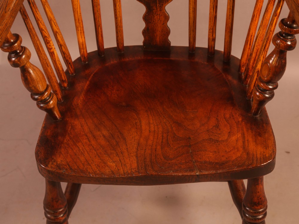 An Ash and Elm High Windsor Chair Allsop Worksop Maker  View V