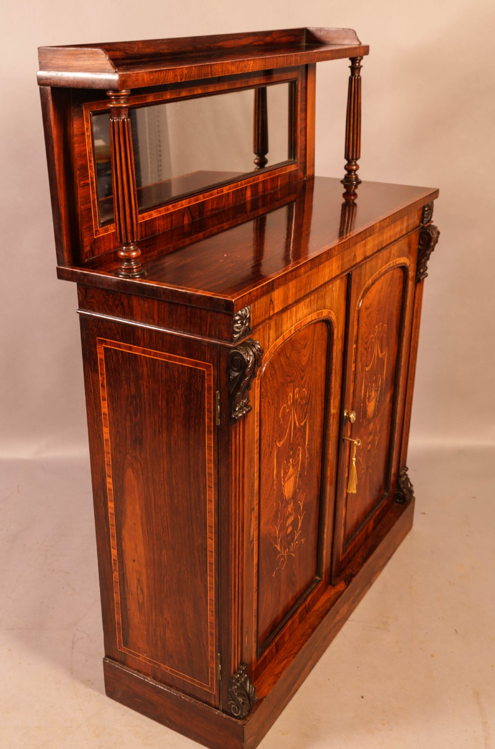 A Very Good Rosewood Chiffonier inlaid with Satinwood View III