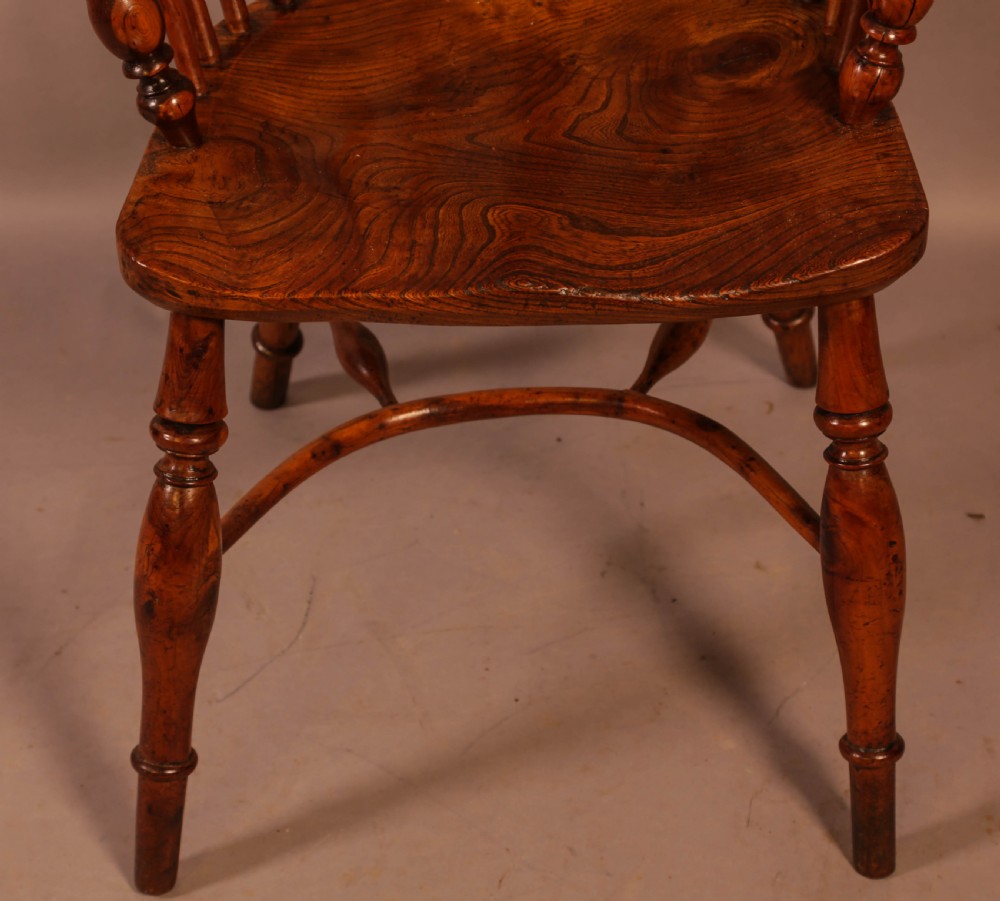 A Yew Wood low Windsor Chair Rockley Maker View IV