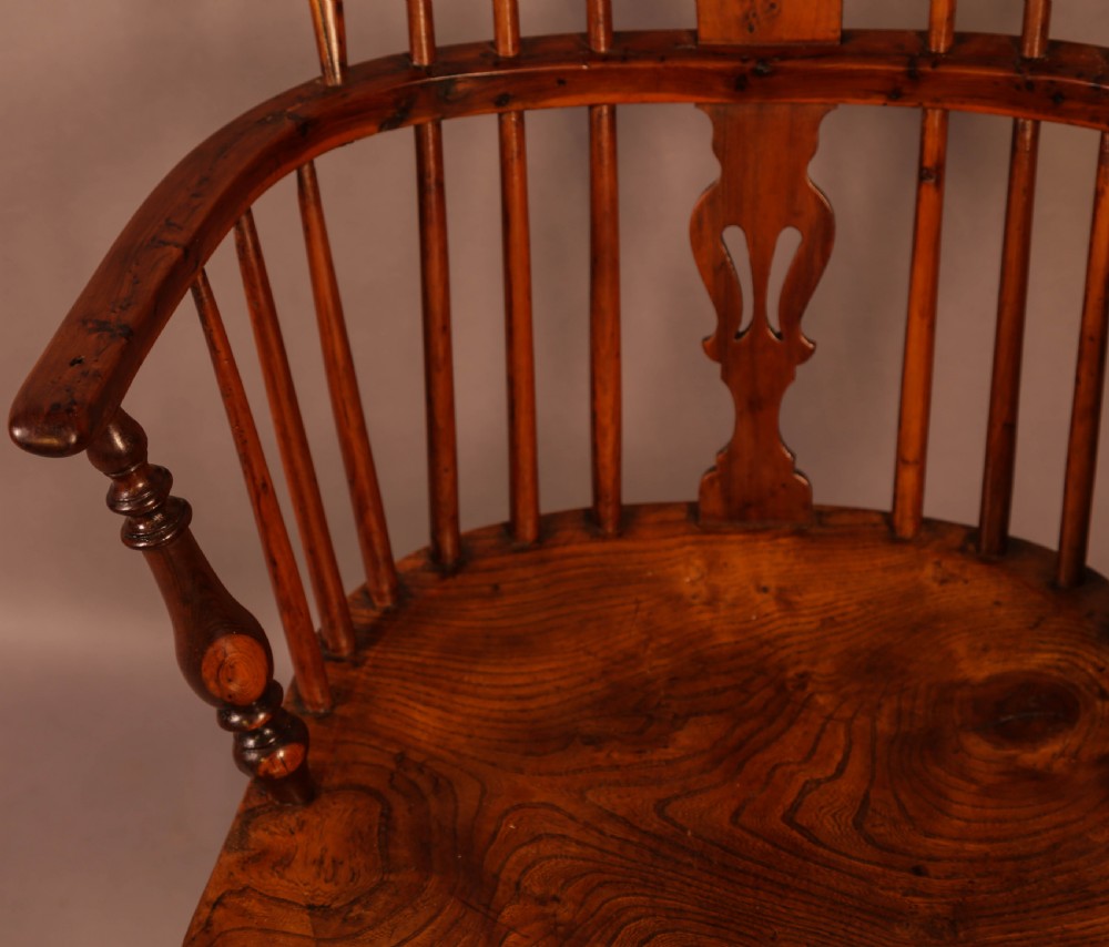 A Yew Wood low Windsor Chair Rockley Maker View VI