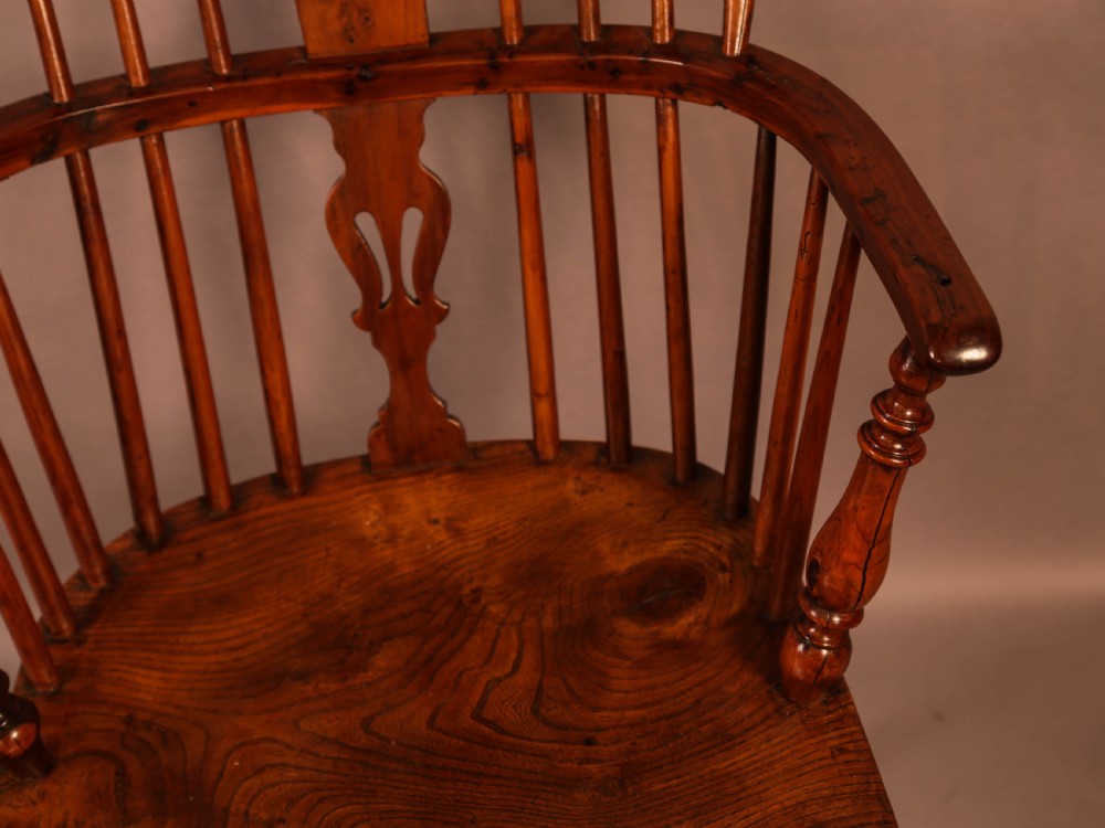 A Yew Wood low Windsor Chair Rockley Maker View VII