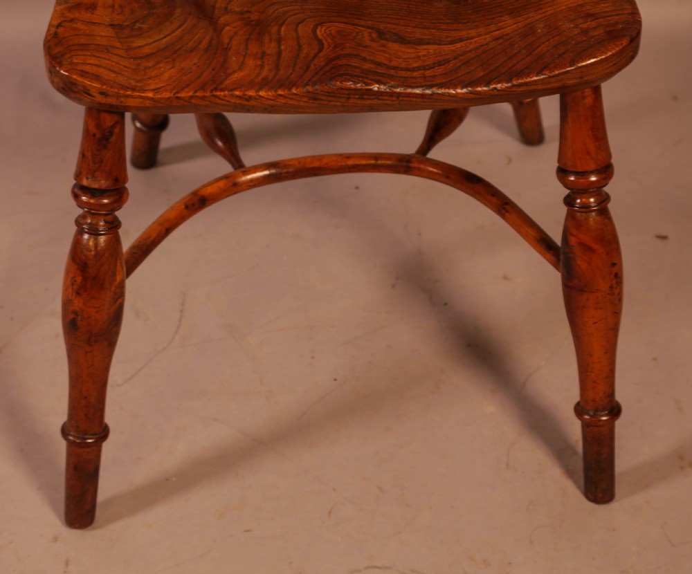 A Yew Wood low Windsor Chair Rockley Maker View IX