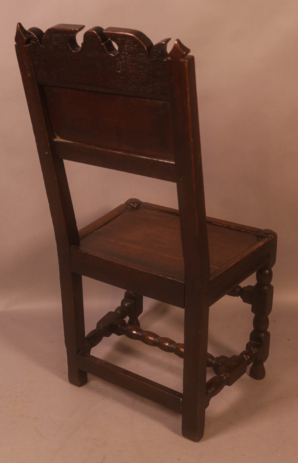 A 17th century Oak Back Stool View III