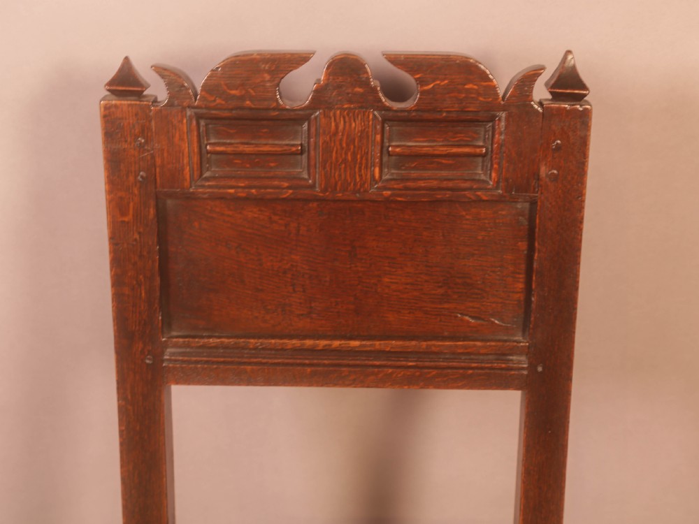 A 17th century Oak Back Stool View VIII