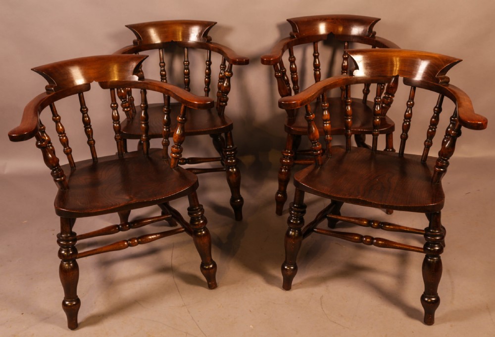 A Set of 4 Victorian Captains Chairs View II