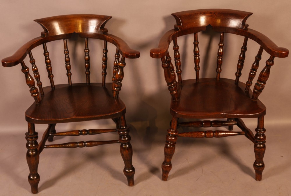 A Set of 4 Victorian Captains Chairs View V