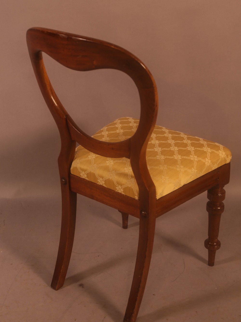 A Set of 10 Victorian Mahogany Balloon Back Dining chairs View VIII