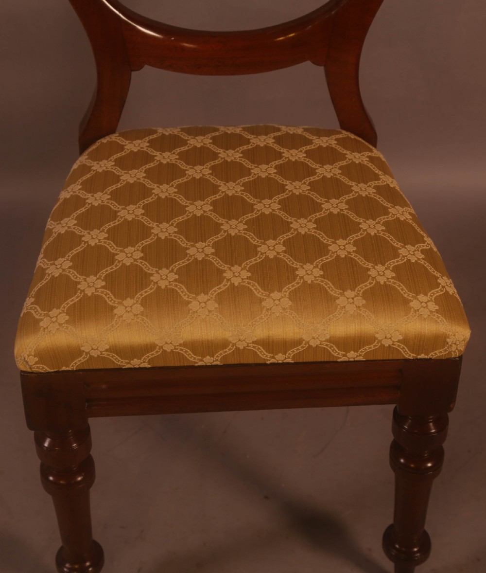A Set of 10 Victorian Mahogany Balloon Back Dining chairs View XI