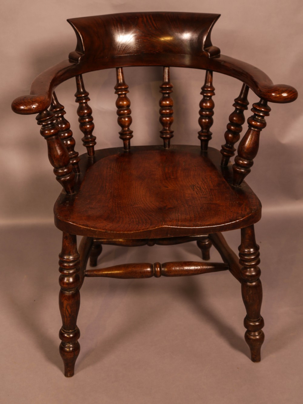 A  Harlequin Set of 6 Victorian Captains Chairs View IV