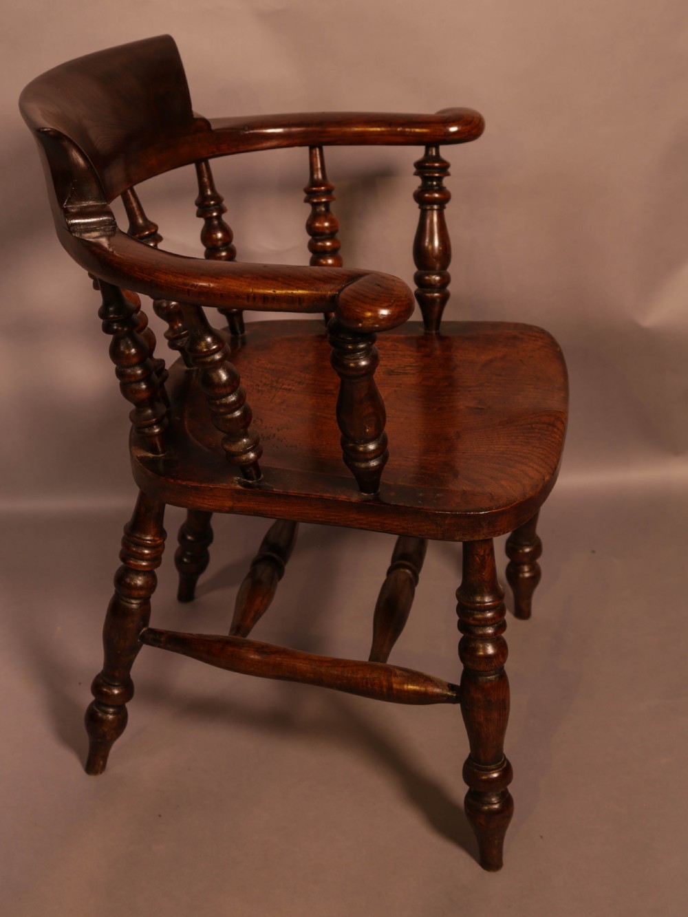 A  Harlequin Set of 6 Victorian Captains Chairs View VII
