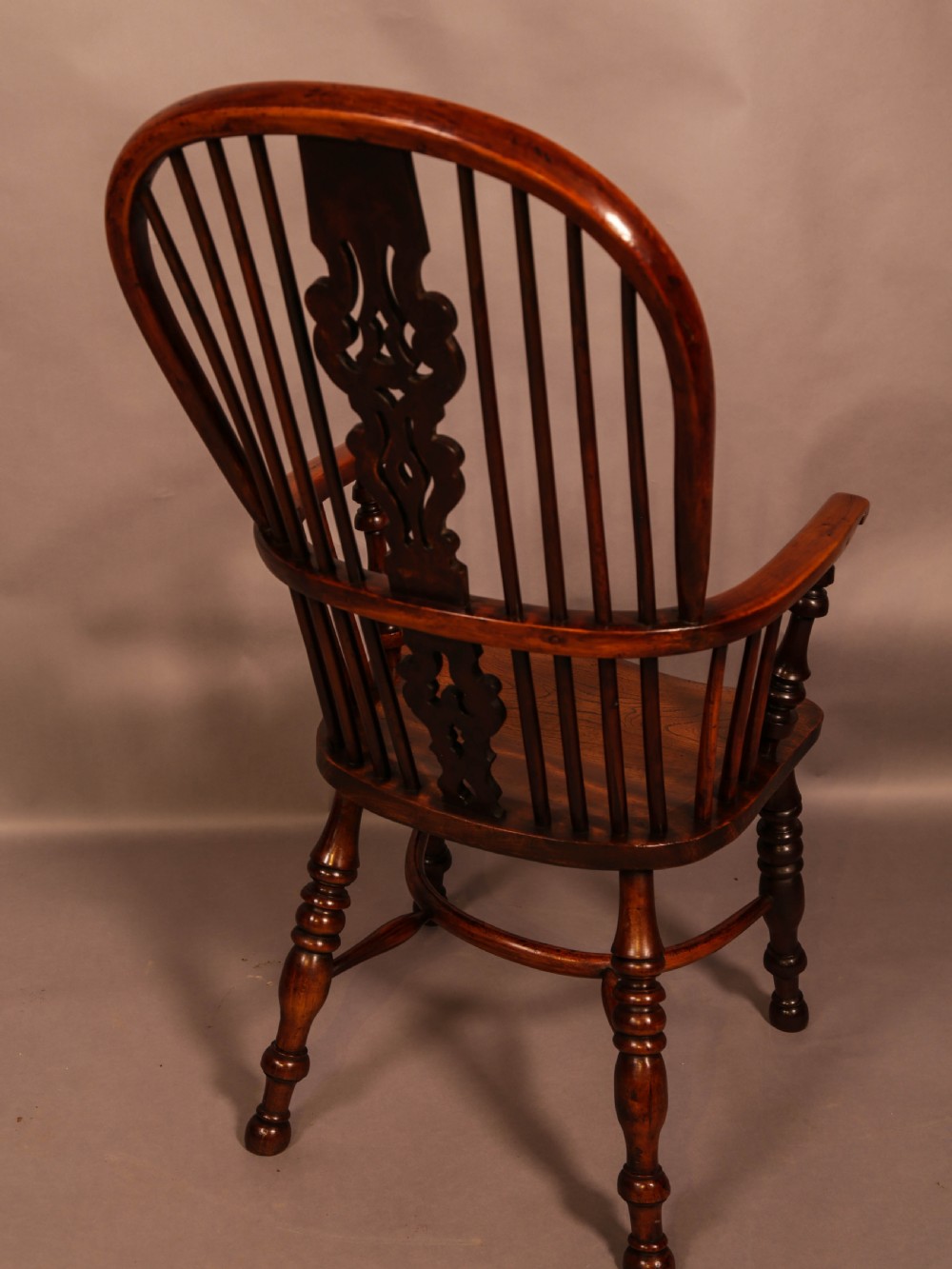 Superb Yew Wood Windsor High Back Chair Gabbitas worksop View III