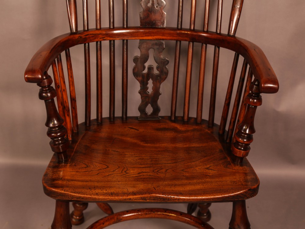 Superb Yew Wood Windsor High Back Chair Gabbitas worksop View IV