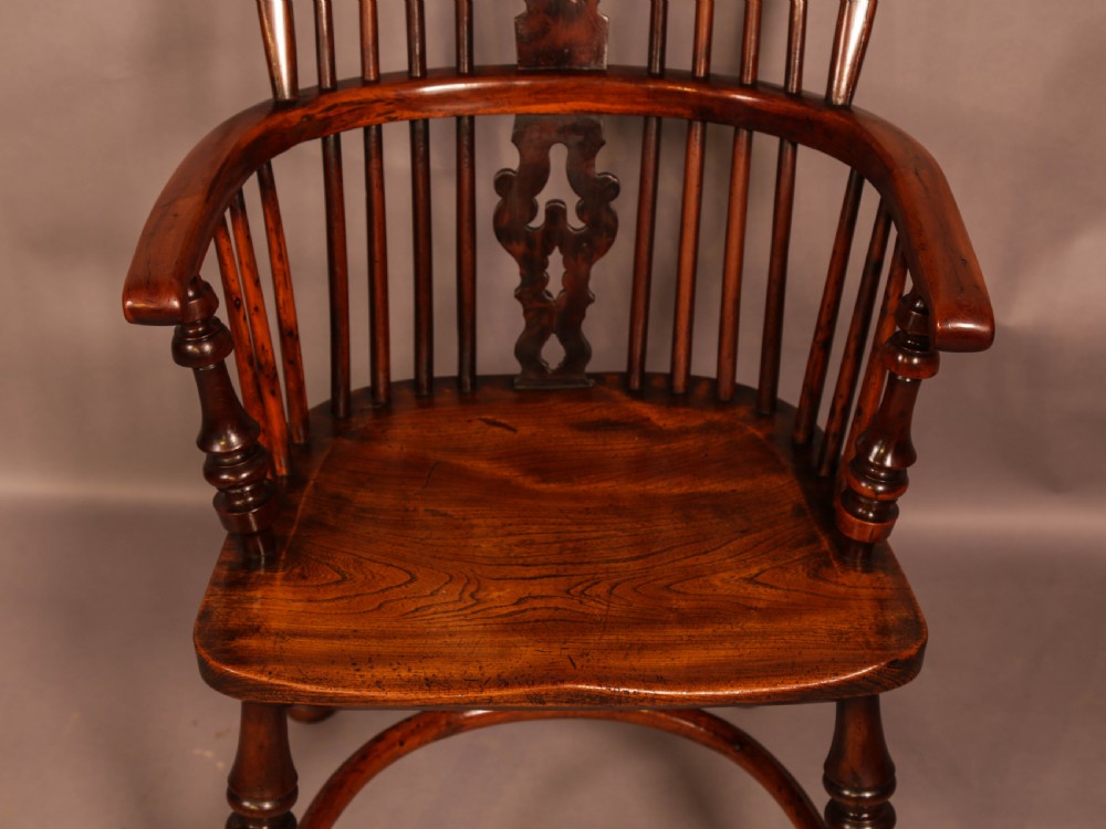 Superb Yew Wood Windsor High Back Chair Gabbitas worksop View V