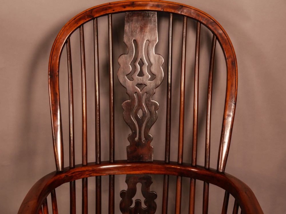 Superb Yew Wood Windsor High Back Chair Gabbitas worksop View VI