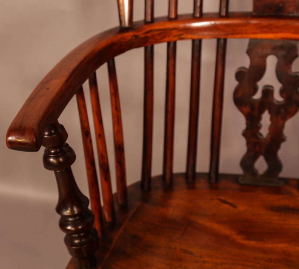Superb Yew Wood Windsor High Back Chair Gabbitas worksop View VII