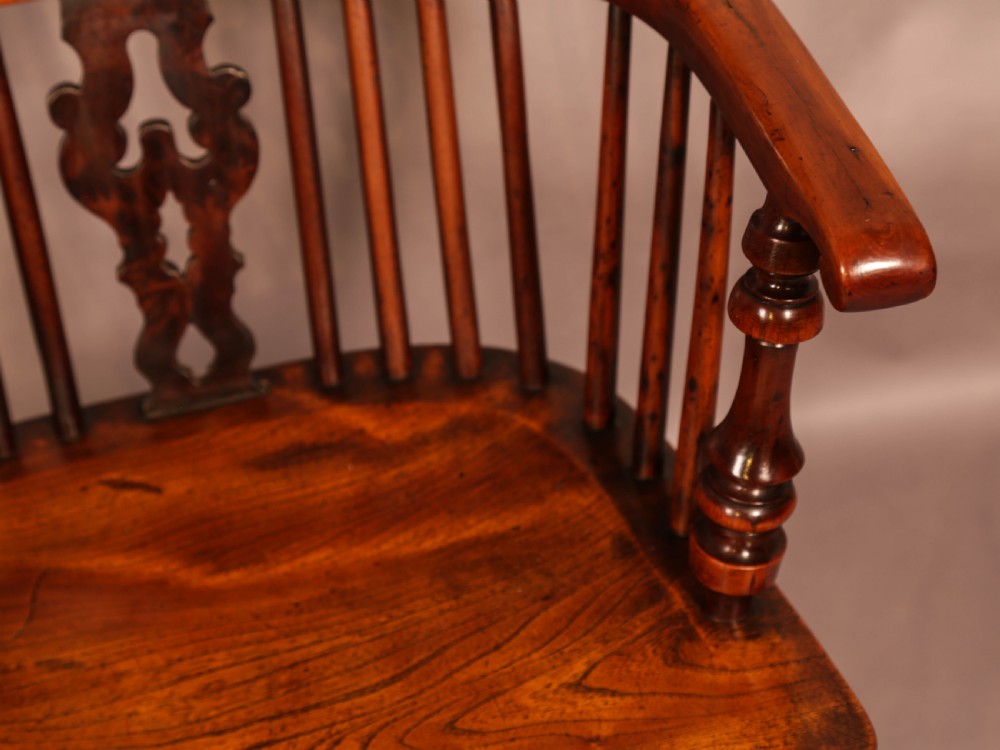 Superb Yew Wood Windsor High Back Chair Gabbitas worksop View VIII