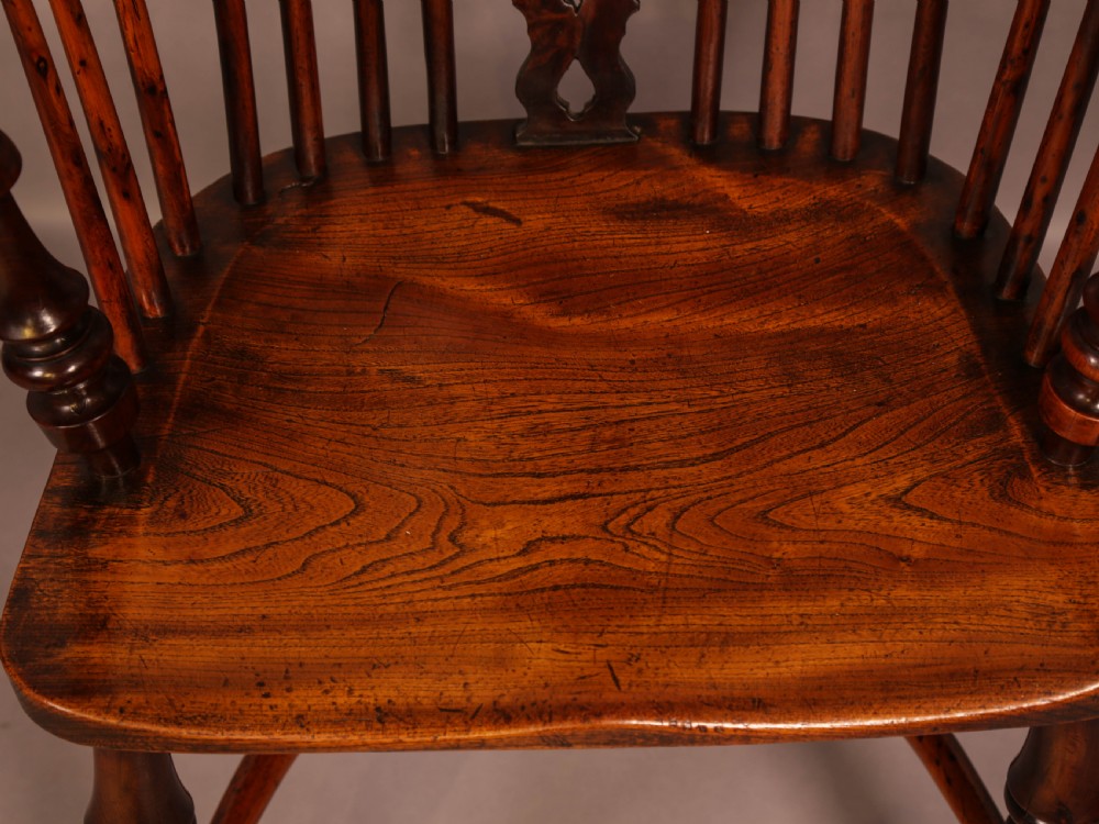 Superb Yew Wood Windsor High Back Chair Gabbitas worksop View IX