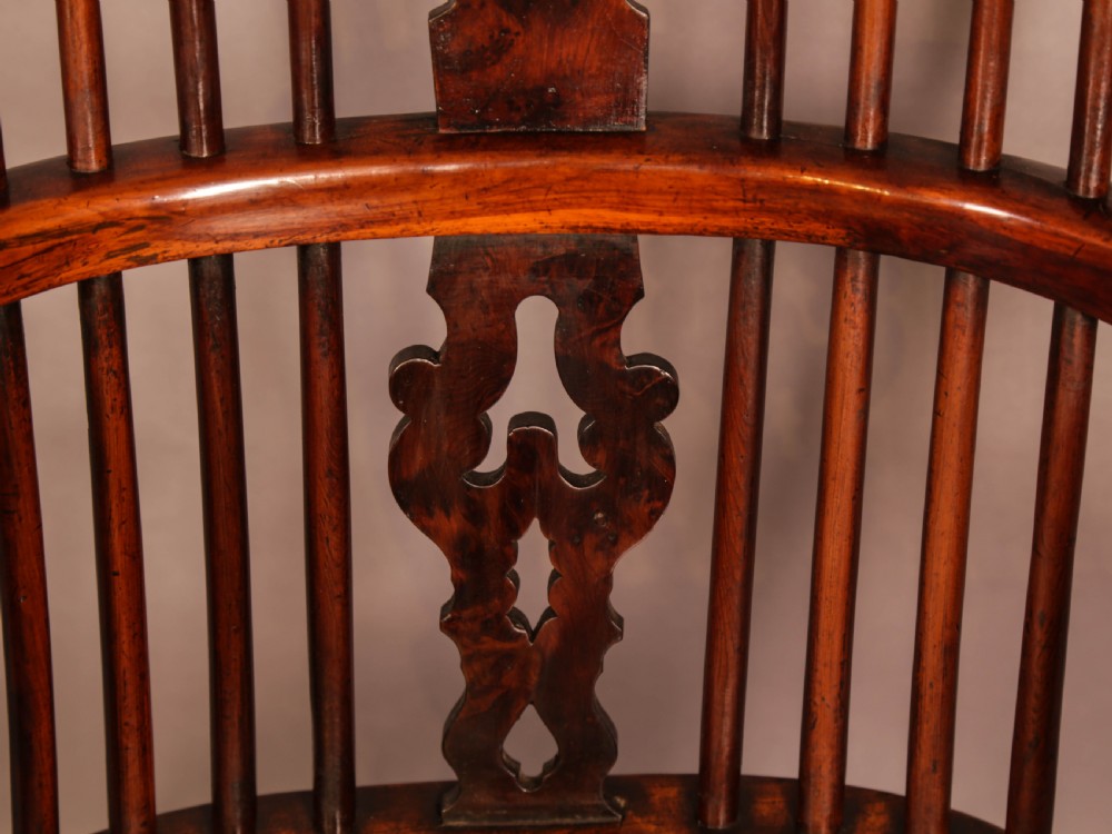 Superb Yew Wood Windsor High Back Chair Gabbitas worksop View XI