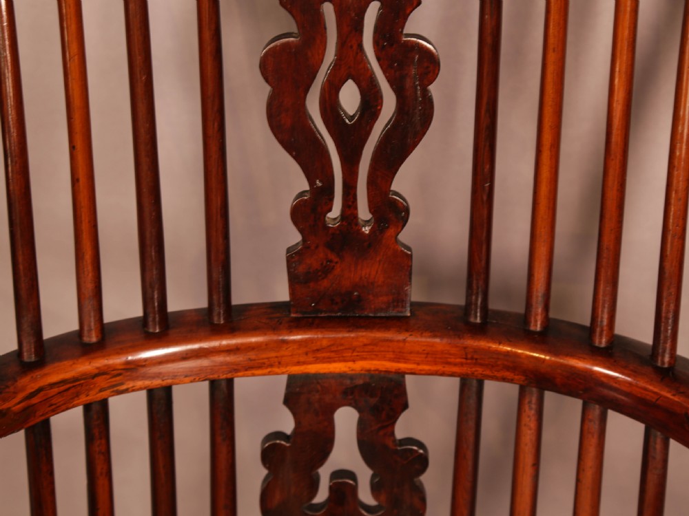 Superb Yew Wood Windsor High Back Chair Gabbitas worksop View XII